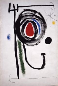 Joan Miró, L'Etoile insaissible, 1968. Courtesy of Dickinson Gallery. Joan Miró, L'Etoile insaissible, 1968. Courtesy of Dickinson Gallery.
