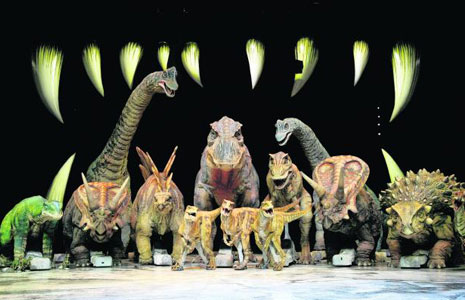 dinosaurs walking arena o2 review