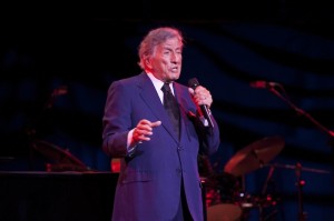 Tony Bennett performs to a sold-out show in Newark, New Jersey on 27th January at the New Jersey Performing Arts Center.