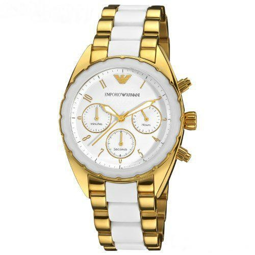 Emporio Armani chronograph ladies’ gold watch | The Upcoming