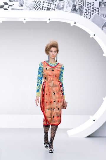 Louise Gray Catwalk for the Summer Season Collections 2013 at London Fashion Week