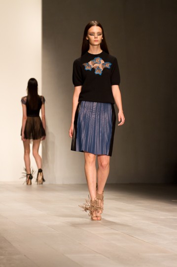 Mario Schwab Autumn Winter Collection Catwalk at London Fashion Week