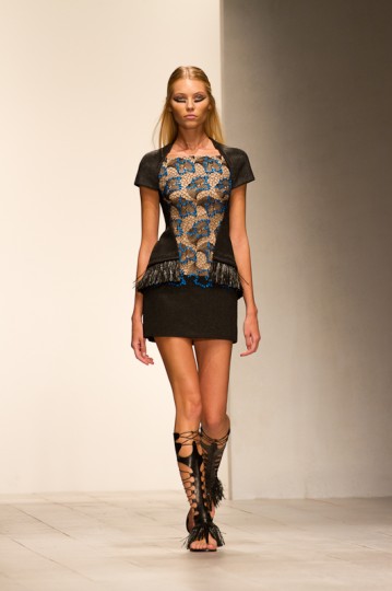 Mario Schwab Autumn Winter Collection Catwalk at London Fashion Week