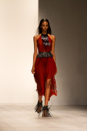 Mario Schwab Autumn Winter Collection Catwalk at London Fashion Week