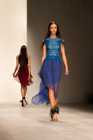Mario Schwab Autumn Winter Collection Catwalk at London Fashion Week