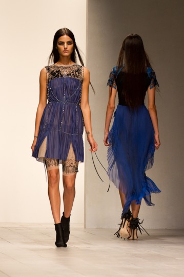 Mario Schwab Autumn Winter Collection Catwalk at London Fashion Week