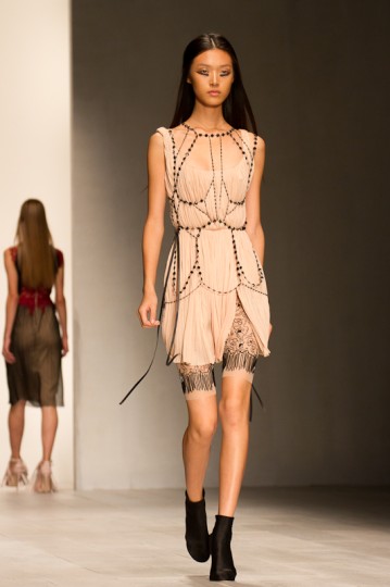Mario Schwab Autumn Winter Collection Catwalk at London Fashion Week