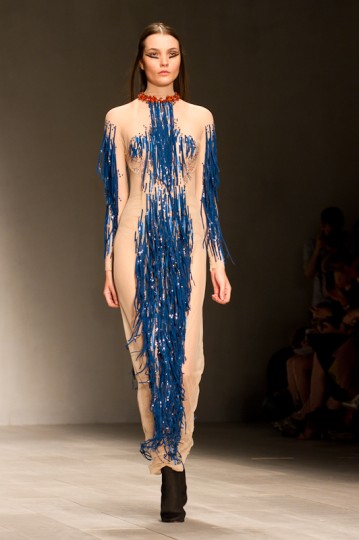 Mario Schwab Autumn Winter Collection Catwalk at London Fashion Week