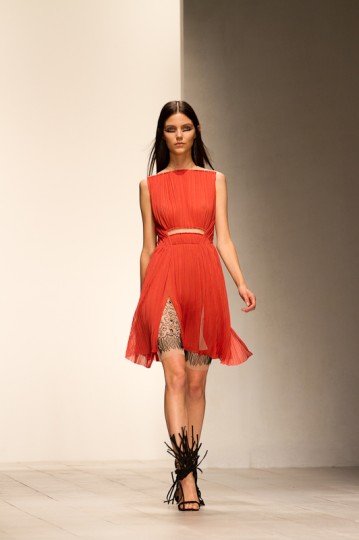 Mario Schwab Autumn Winter Collection Catwalk at London Fashion Week