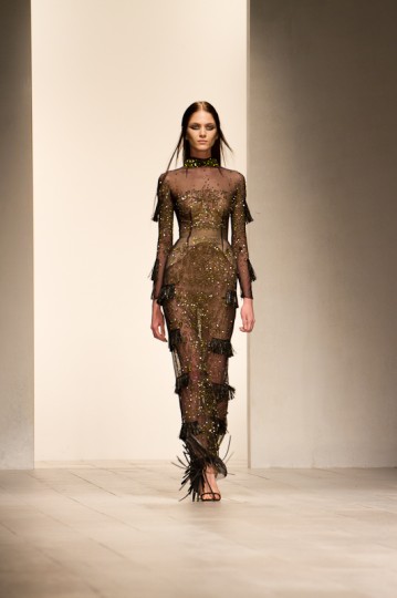 Mario Schwab Autumn Winter Collection Catwalk at London Fashion Week