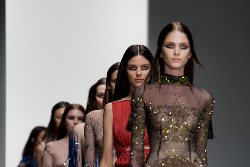 Mario Schwab Autumn Winter Collection Catwalk at London Fashion Week
