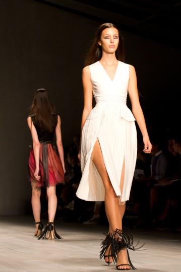 Mario Schwab Autumn Winter Collection Catwalk at London Fashion Week