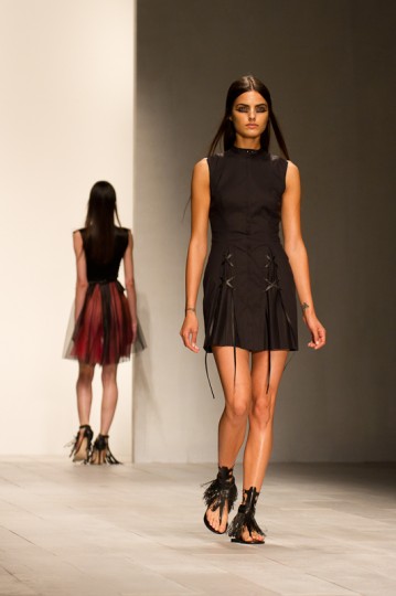 Mario Schwab Autumn Winter Collection Catwalk at London Fashion Week