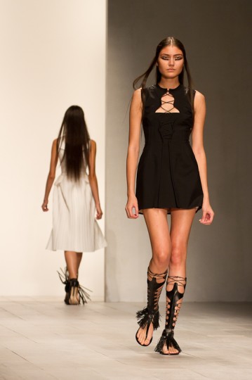 Mario Schwab Autumn Winter Collection Catwalk at London Fashion Week