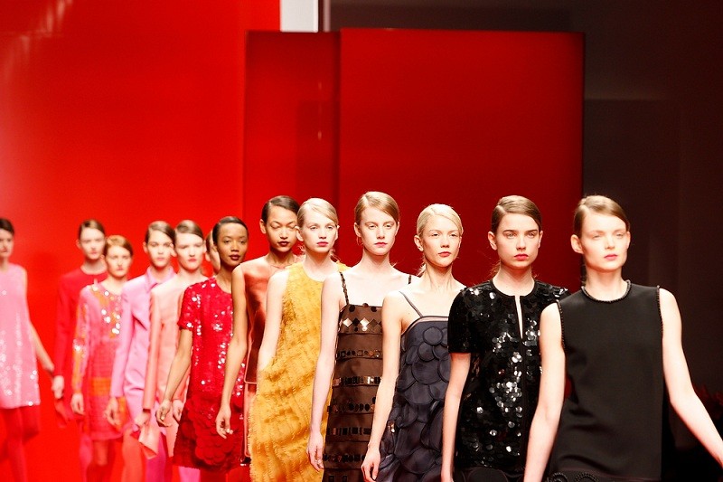 Jasper Conran Catwalk for the London Fashion Week AW13
