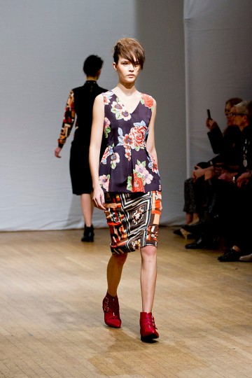 Clements Ribeiro Catwalk for the London Fashion Week AW13