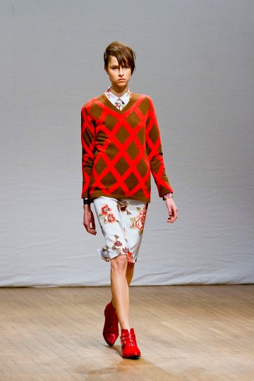 Clements Ribeiro Catwalk for the London Fashion Week AW13
