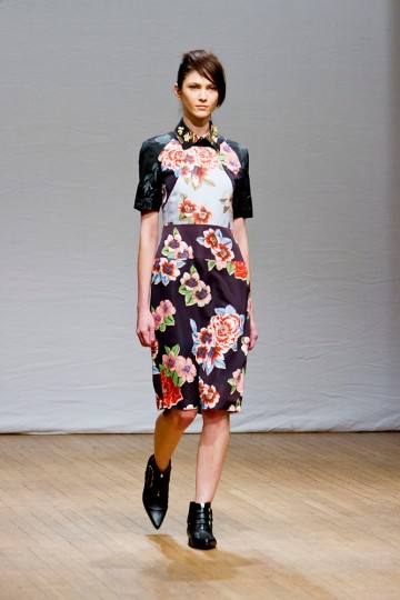 Clements Ribeiro Catwalk for the London Fashion Week AW13