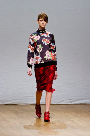 Clements Ribeiro Catwalk for the London Fashion Week AW13