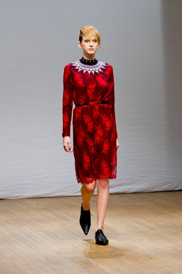 Clements Ribeiro Catwalk for the London Fashion Week AW13
