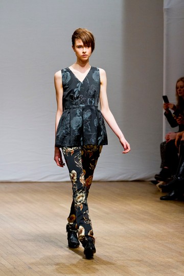 Clements Ribeiro Catwalk for the London Fashion Week AW13