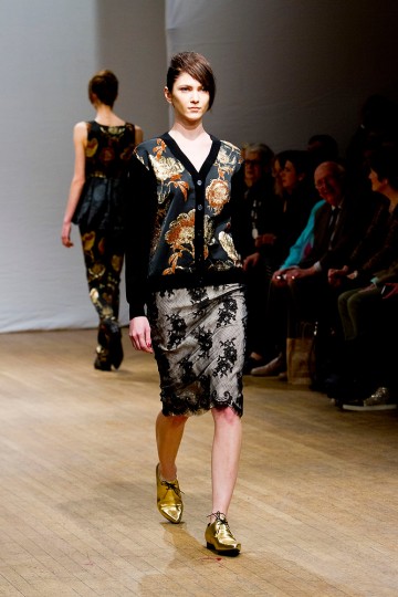 Clements Ribeiro Catwalk for the London Fashion Week AW13
