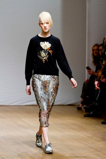 Clements Ribeiro Catwalk for the London Fashion Week AW13