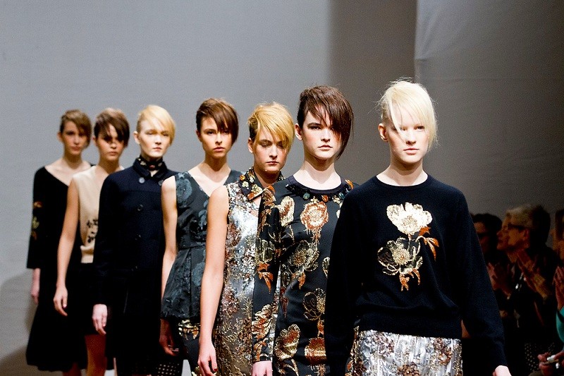 Clements Ribeiro Catwalk for the London Fashion Week AW13