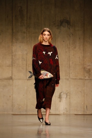 Claire Barrow in the London Fashion Week AW13 - Fashion East Catwalk
