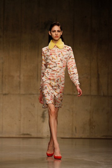 Claire Barrow in the London Fashion Week AW13 - Fashion East Catwalk