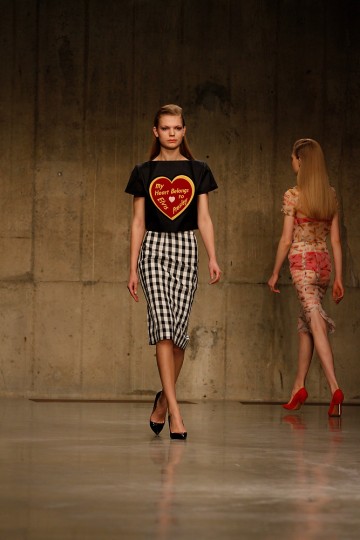 Claire Barrow in the London Fashion Week AW13 - Fashion East Catwalk