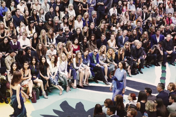 Front Row at the Burberry Prorsum Womenswear Spring Summer 2015 Show