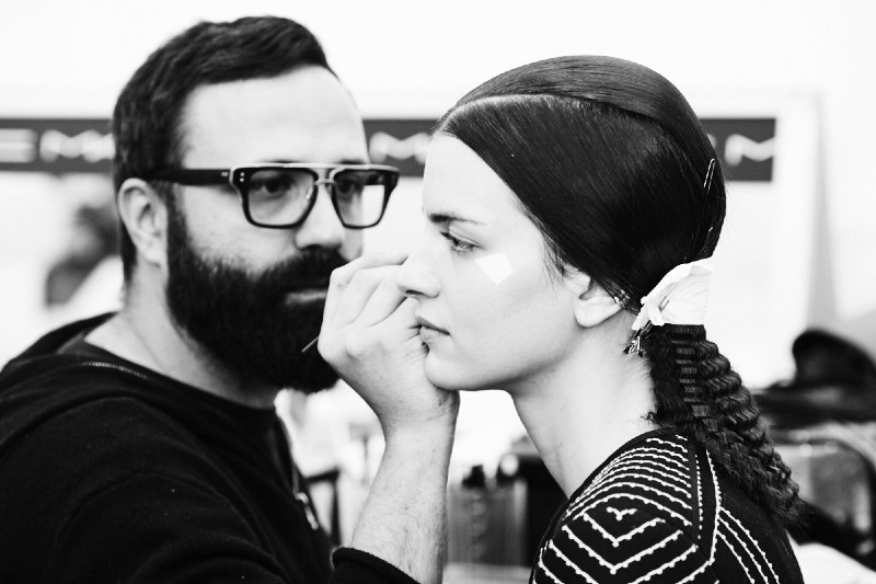 PFW AW15 - Issey Miyake backstage - Ambra Vernuccio - 2
