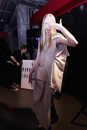 PFW AW15 - Rick Owens backstage - Ambra Vernuccio - The Upcoming - 42