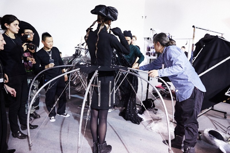 PFW AW15 - Yohji Yamamoto backstage - Ambra Vernuccio - The Upcoming - 11