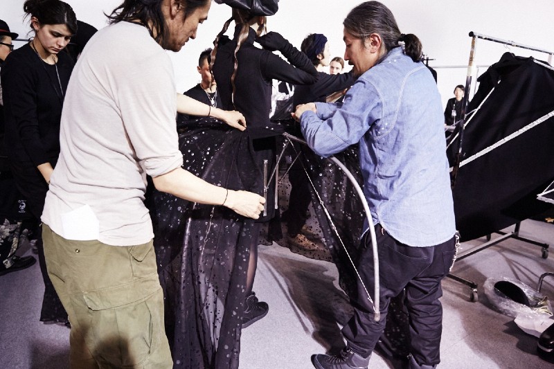 PFW AW15 - Yohji Yamamoto backstage - Ambra Vernuccio - The Upcoming - 12