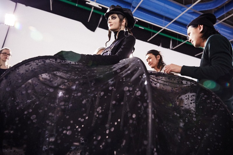 PFW AW15 - Yohji Yamamoto backstage - Ambra Vernuccio - The Upcoming - 15