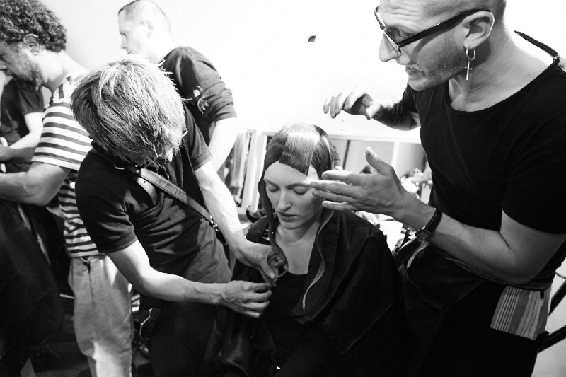 PFW AW15 - Yohji Yamamoto backstage - Ambra Vernuccio - The Upcoming - 2