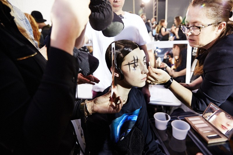 PFW AW15 - Yohji Yamamoto backstage - Ambra Vernuccio - The Upcoming - 23