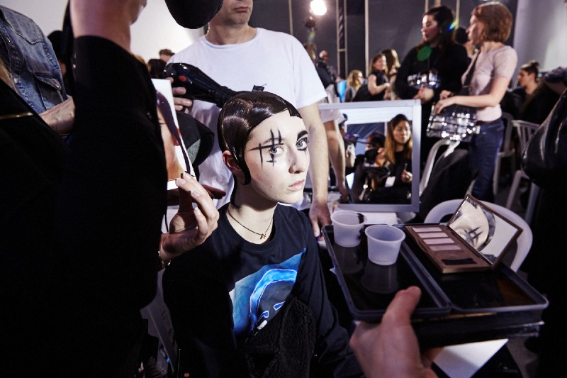PFW AW15 - Yohji Yamamoto backstage - Ambra Vernuccio - The Upcoming - 24