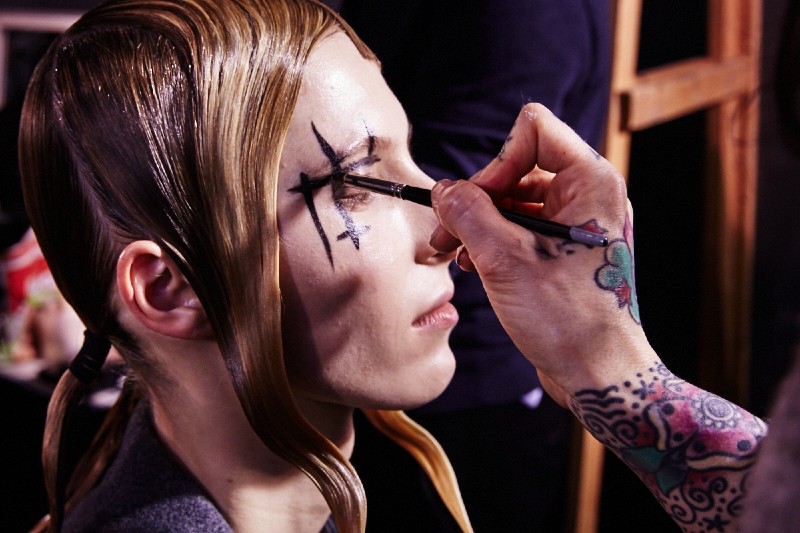 PFW AW15 - Yohji Yamamoto backstage - Ambra Vernuccio - The Upcoming - 29