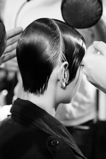 PFW AW15 - Yohji Yamamoto backstage - Ambra Vernuccio - The Upcoming - 3