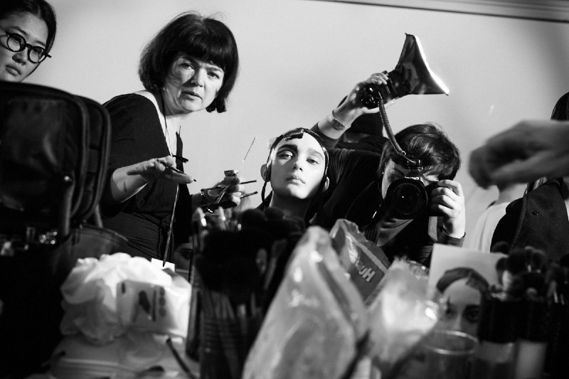PFW AW15 - Yohji Yamamoto backstage - Ambra Vernuccio - The Upcoming - 34
