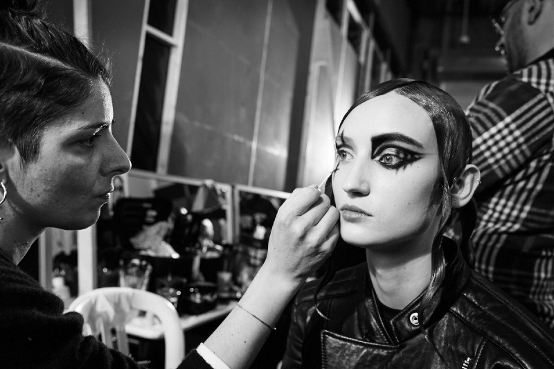 PFW AW15 - Yohji Yamamoto backstage - Ambra Vernuccio - The Upcoming - 40