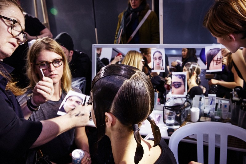 PFW AW15 - Yohji Yamamoto backstage - Ambra Vernuccio - The Upcoming - 41