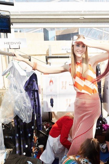 LFW SS16 - Jonathan Saunders backstage - Ambra Vernuccio - The Upcoming - 4