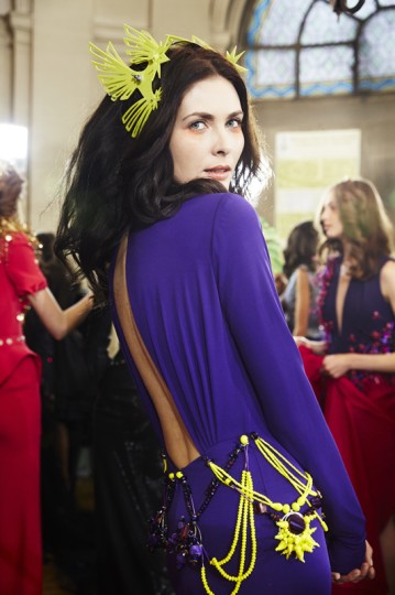 Julien Fournie presents 'Premiere Paradise' SS16 at Paris Haute Couture week.