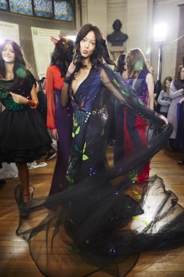 Julien Fournie presents 'Premiere Paradise' SS16 at Paris Haute Couture week.