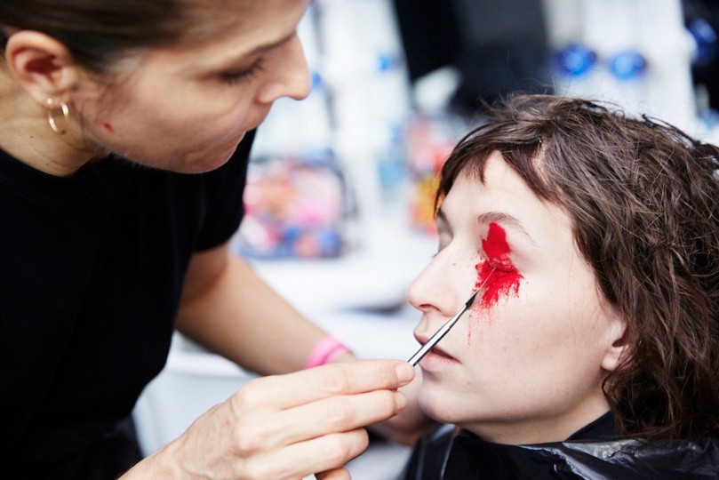 LFW AW16 - AF Vandervorst backstage - Ambra Vernuccio - 3