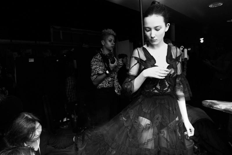 LFW AW16 - Temperley backstage - Ambra Vernuccio - The Upcoming - 6